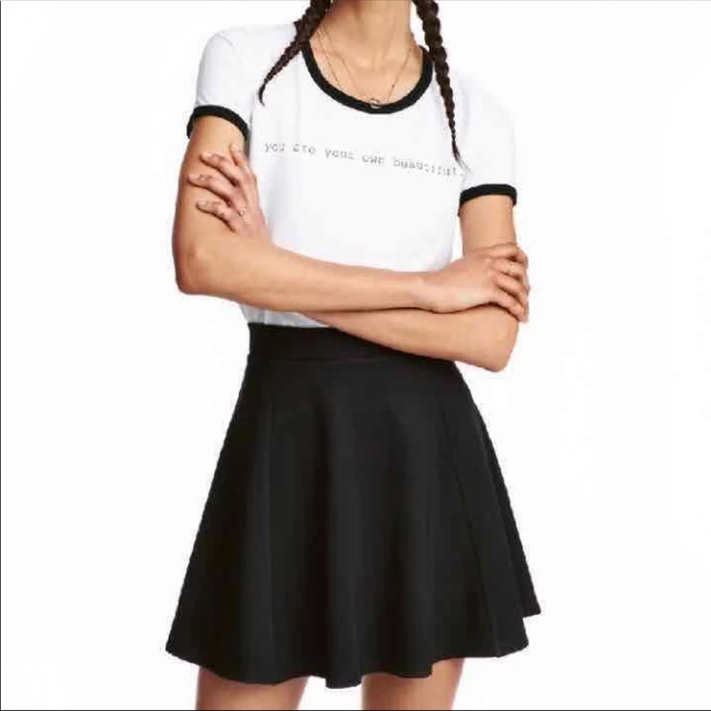 Black Circle Skater Skirt - Picture 2 of 5